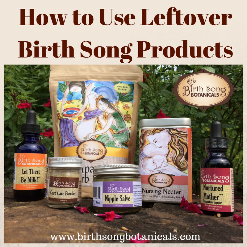 How to Use Leftover Birth Song Products