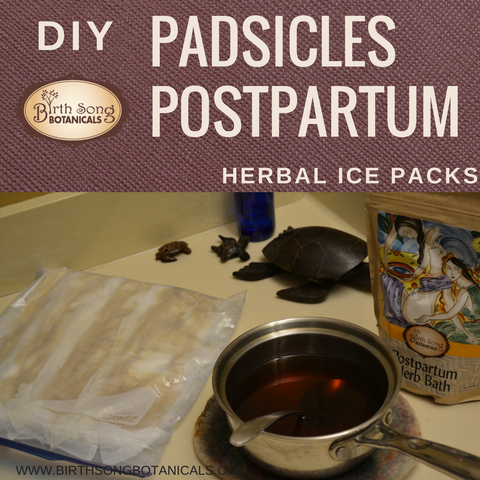 Padsicles postpartum herbal ice packs and cool compresses for nipple pain