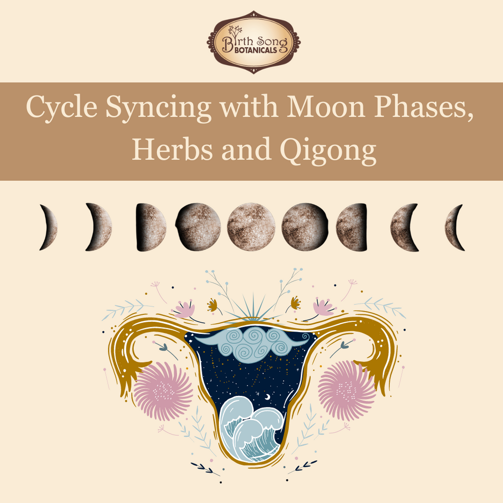 Menstrual Cycle Syncing with Moon Phases, Herbs and Qigong