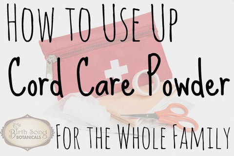 How to use cord care powder as herbal first aid