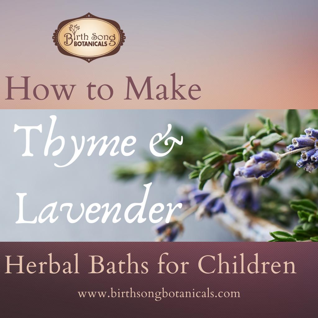 Calm Coughs with Thyme and Lavender Herbal Baths