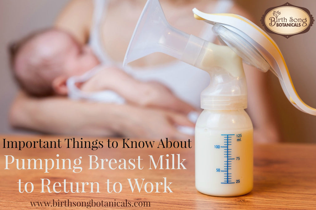 Pumping Breast Milk to Return to Work