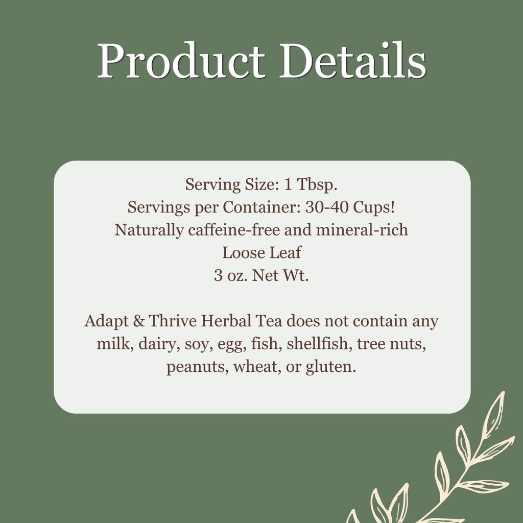 adaptogenic herbal tea, ashwagandha tea, stress support tea, herbal tea for anxiety, cortisol balance support, calm energy tea, hormone balance tea, herbal stress relief, daily wellness tea, immune support herbs, 