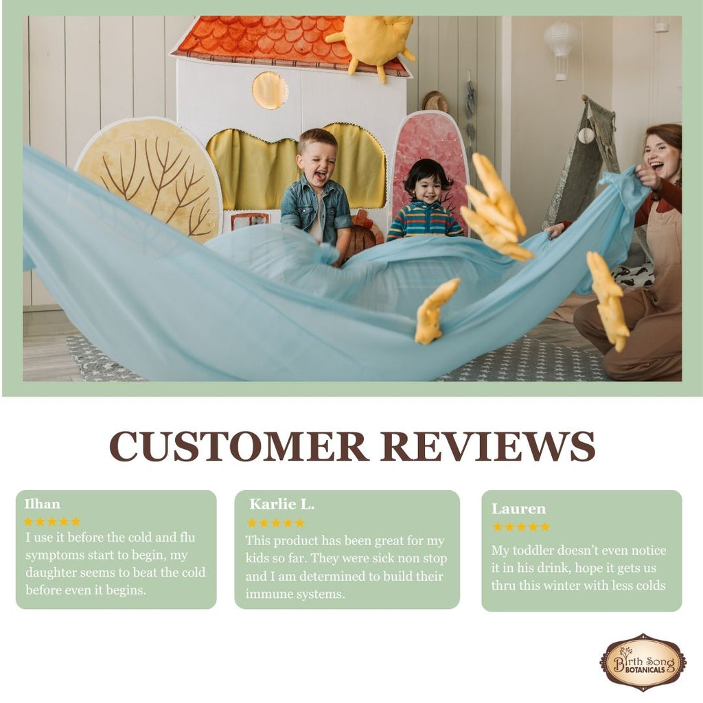 Children's herbal Immune Booster, immune support tincture, Customer reivew of immune boost supplement for kids, 