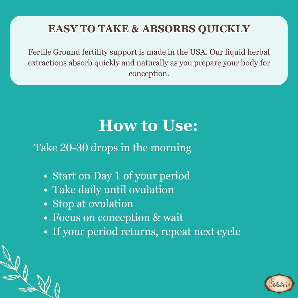 Fertile ground, increase fertility, aid in conception, trying to conceive, herbs for fertility, supplement for fertility, ttc