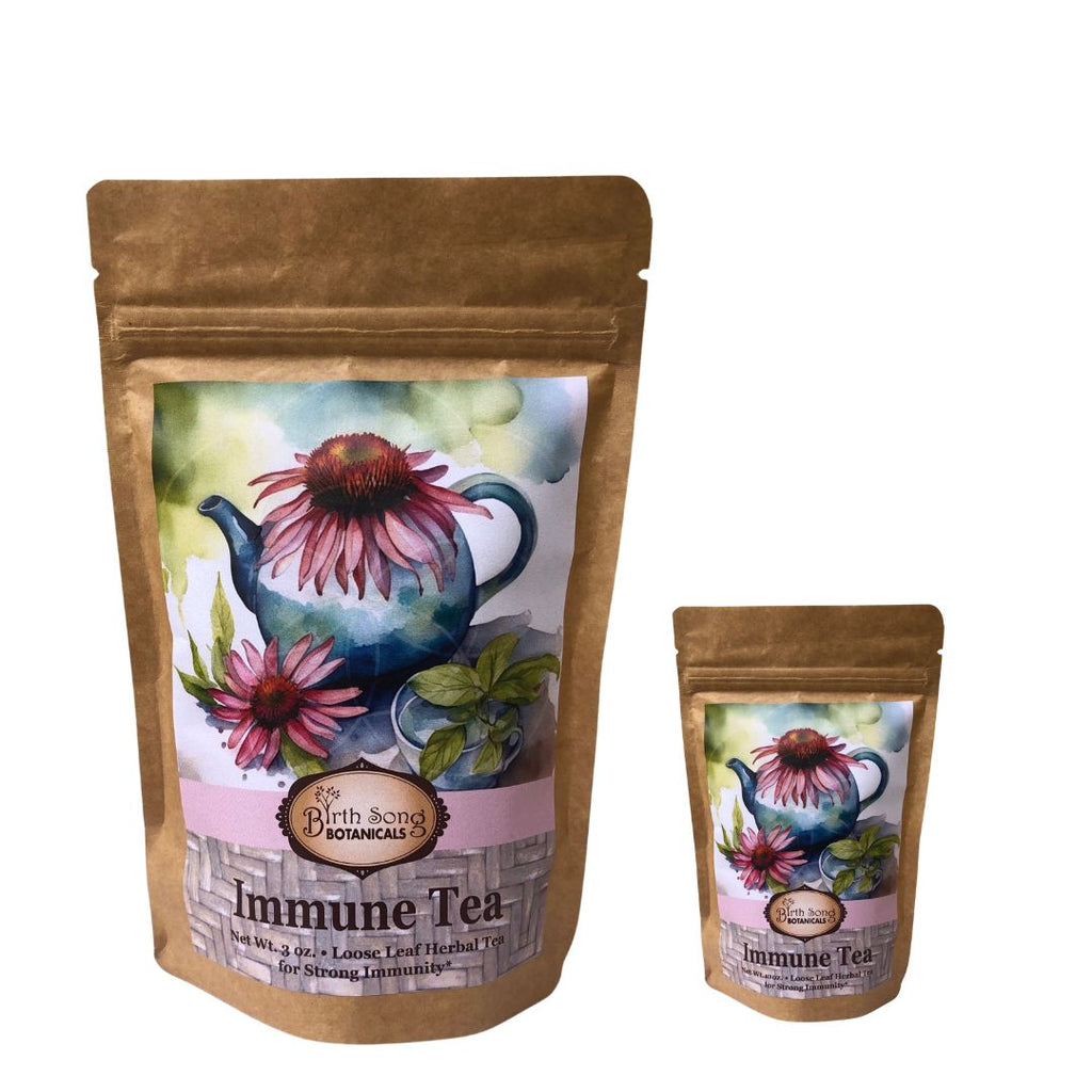 Immune tea, cold and flu support, cold and flu season, lung support, Immune, elderberry, echinacea, immune tea benefits, herb
