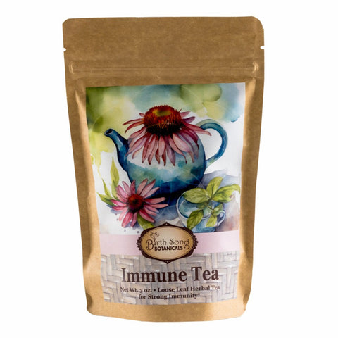 Immune tea, cold and flu support, cold and flu season, lung support, Immune, elderberry, echinacea, immune tea benefits, herb