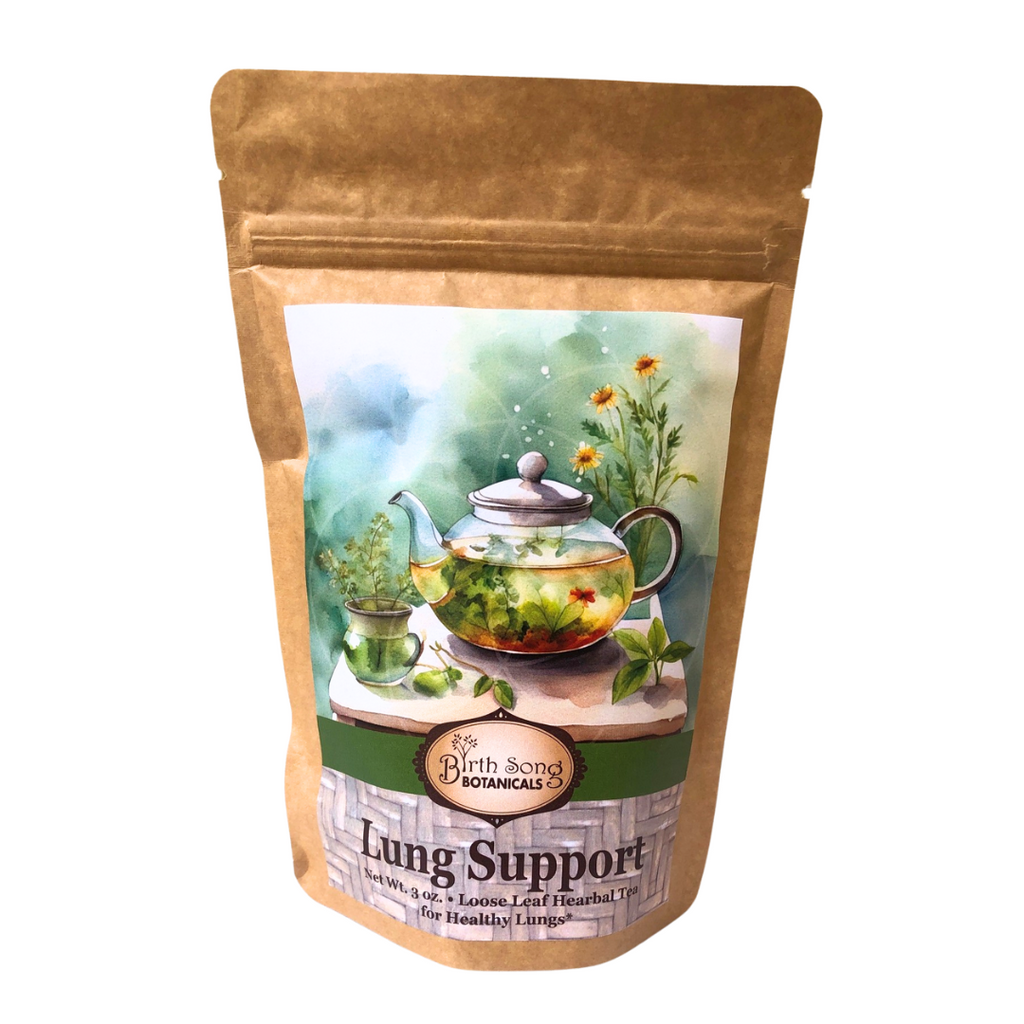 Lung support tea with mullein
