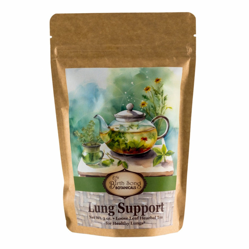 Lung support tea with mullein