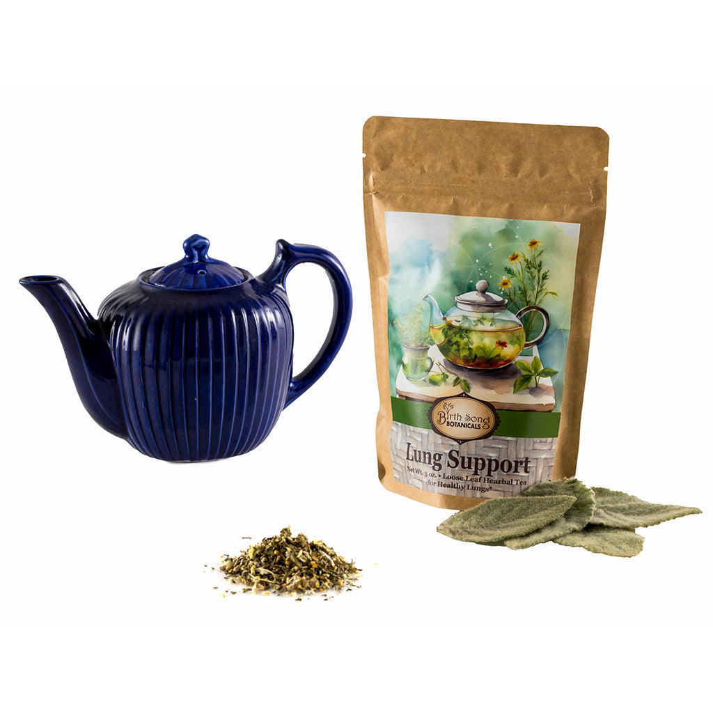 Lung support tea with mullein