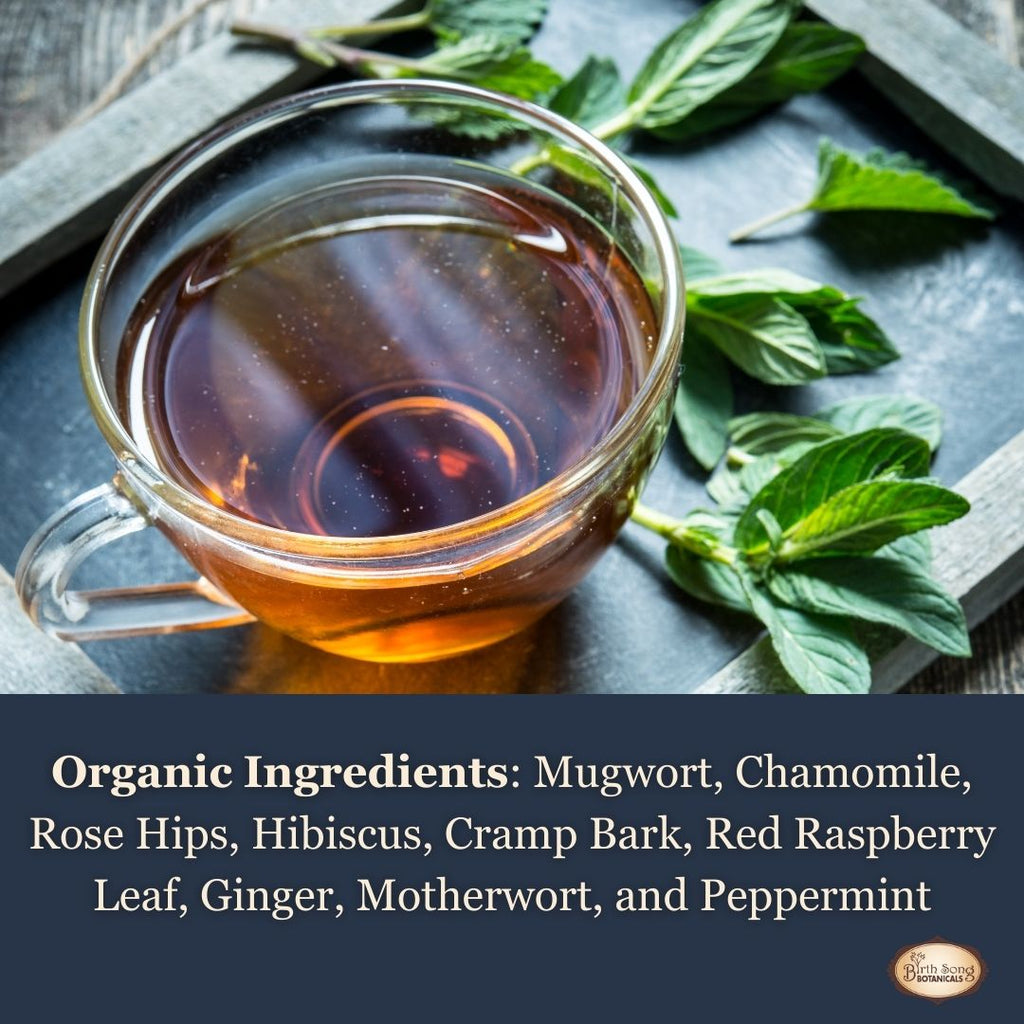 Mugwort tea, menstrual cycle tea, moon tea, moon herbs, menstrual herbs, period support, period cramps, menstrual cramps, pms