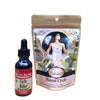 Mugwort tea, menstrual cycle tea, moon tea, moon herbs, menstrual herbs, period support, period cramps, menstrual cramps, pms, period kit
