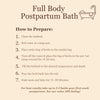 Postpartum bath, after birth mom and baby bath, vaginal care, perineal care, after birth bath, postpartum recovery, 