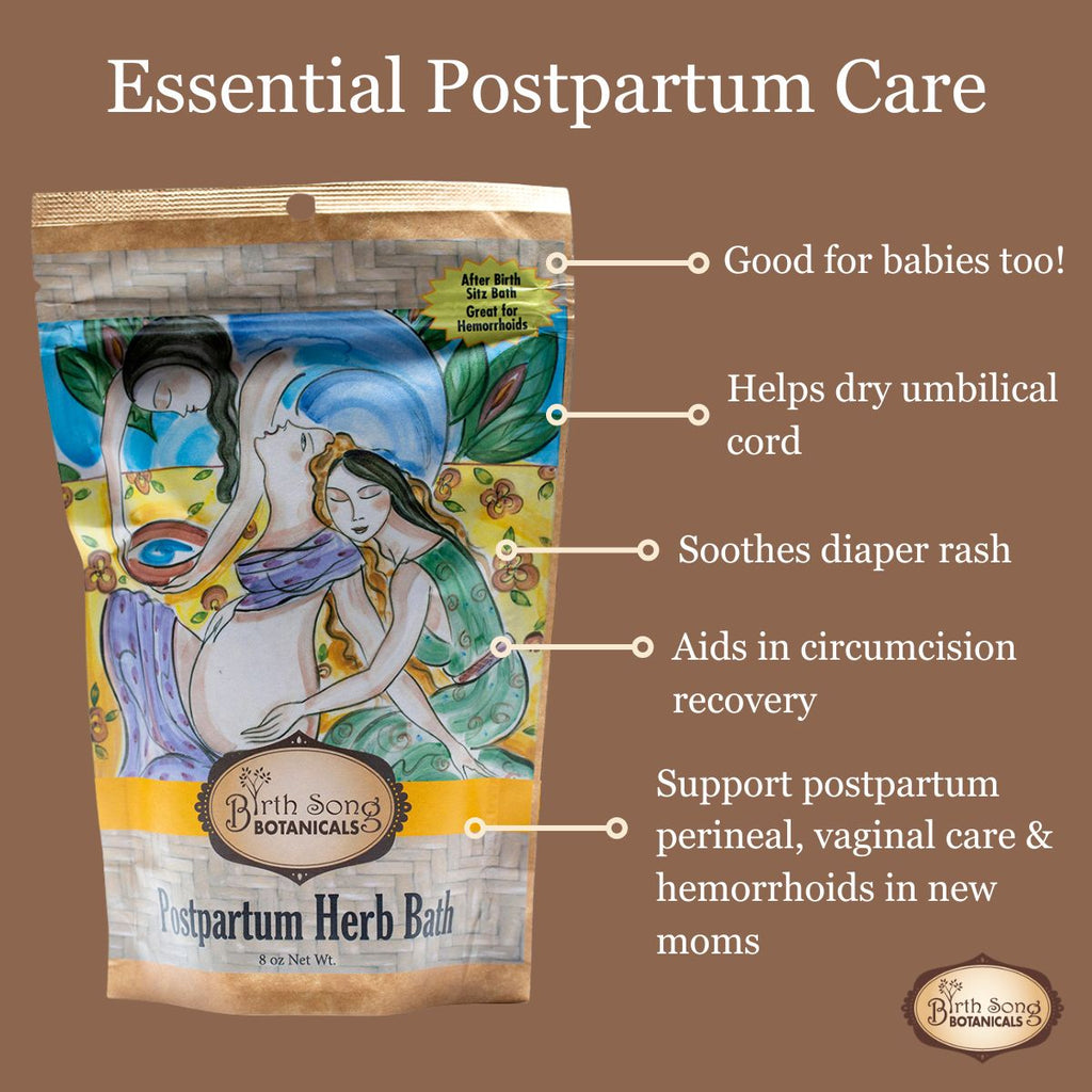 Postpartum bath, after birth sitz, vaginal care, perineal care, after birth bath, postpartum recovery, postpartum Essentials