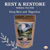sleep tea, calming tea for anxiety, chamomile lavender tea, herbal tea for sleep, digestive support tea, fennel tea benefits, relax and unwind tea, bedtime tea blend,, gut health tea, stress relief tea, calming herbal infusion

