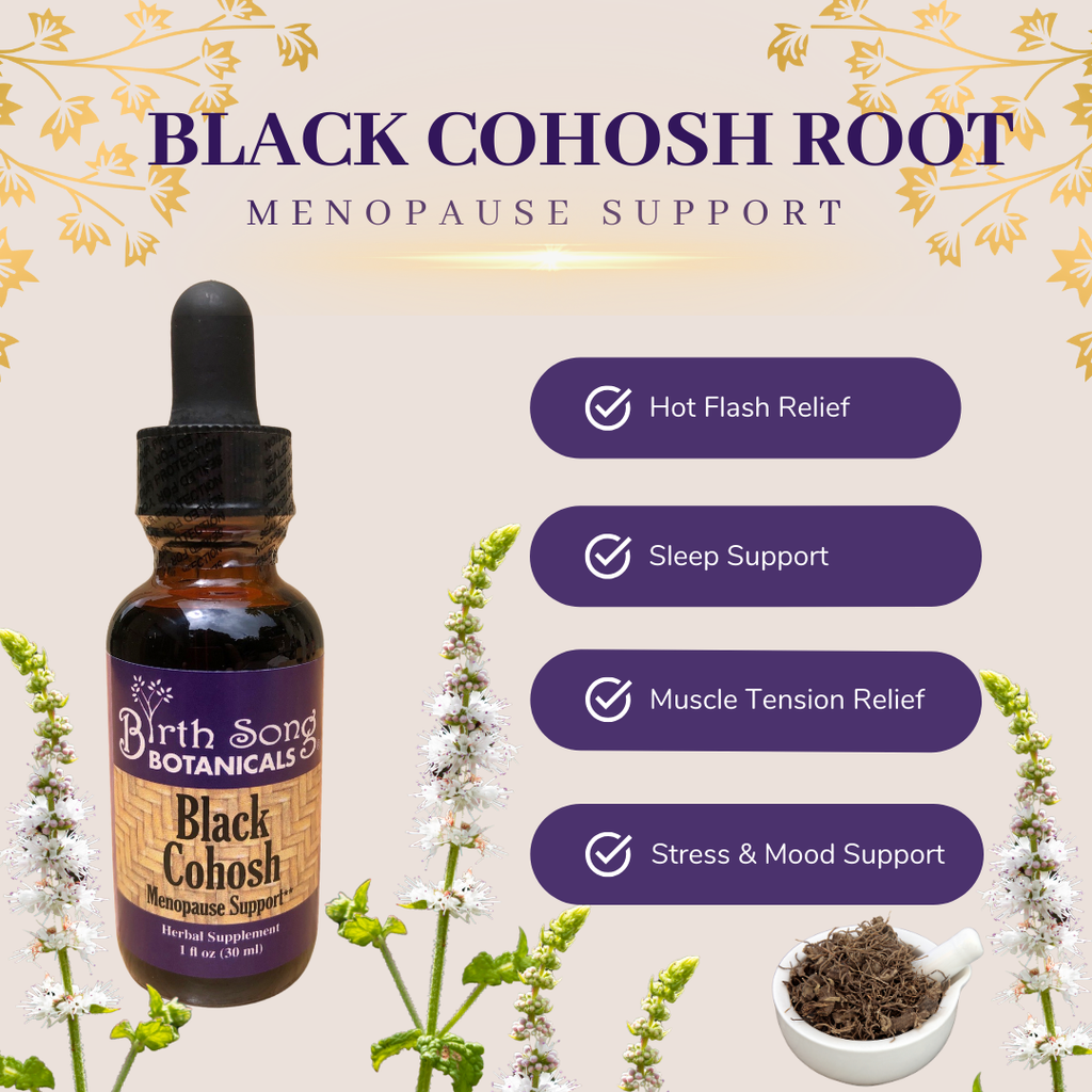 Black Cohosh Root Tincture -Menopause and Hot Flash Support*– Birth ...