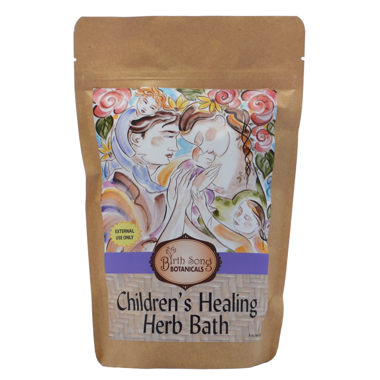 All Natural Children's Herb Bath made with lavender and thyme for lung congestion