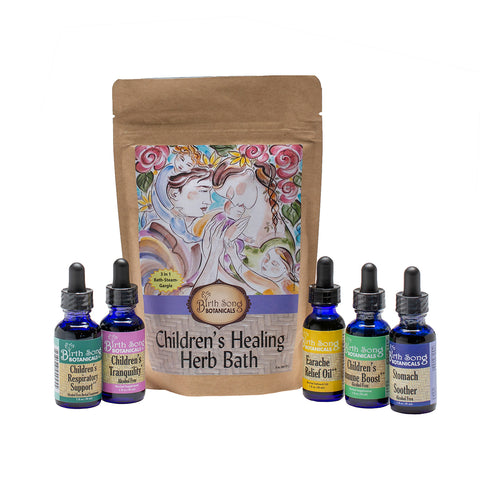 herbal kit for children's cold and flu symptoms, children's cold and flu support, cold and flu, Kit for cold and flu recovery
