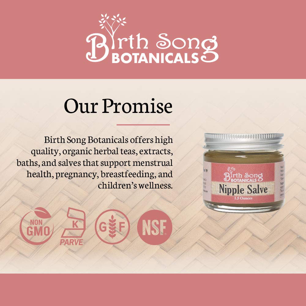 Natural Nipple Cream Made With Organic Herbs That Relieve Nipple Pain From  Breastfeeding and Thrush by Birth Song Botanicals 