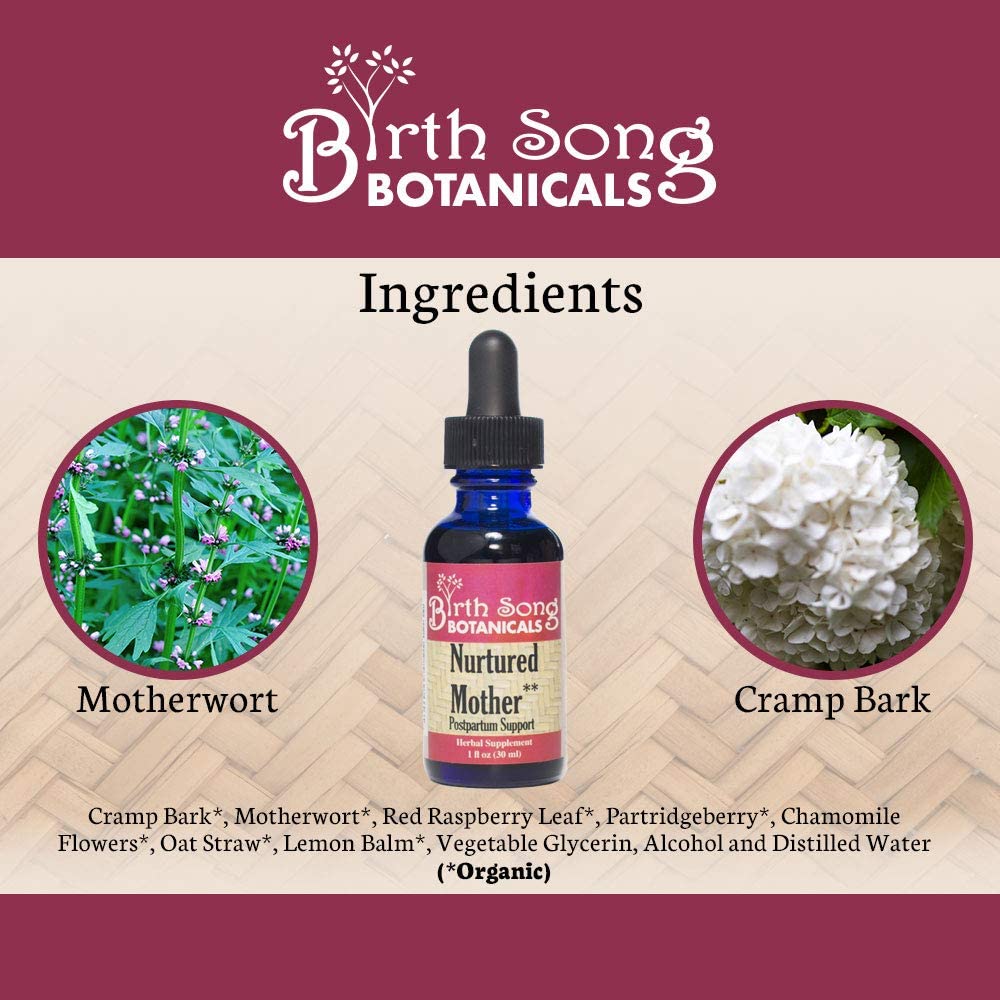 Nurtured Mother for Afterbirth Pain Relief and Blues Support ingredients