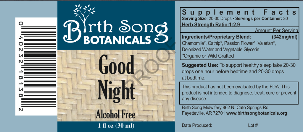 Good Night Herbal sleep tincture