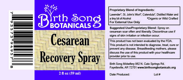 Cesarean Recovery Spray