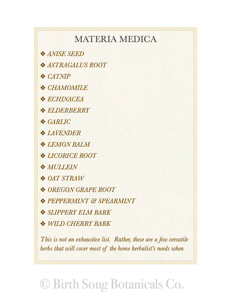 Materia Medica Herbs for Kids Free Online Course
